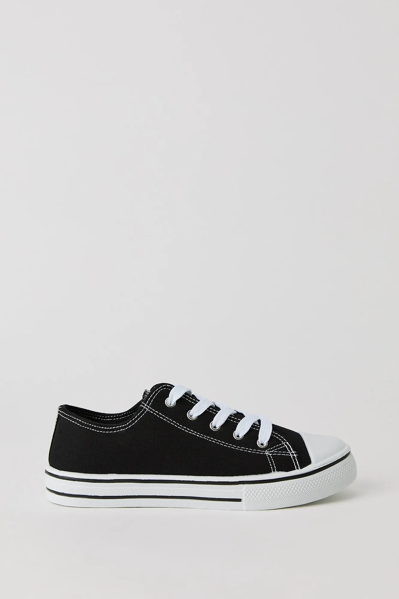 Girls Canvas Low Top Lace Up Sneaker sold by Urban Planet product image thumbnail 2