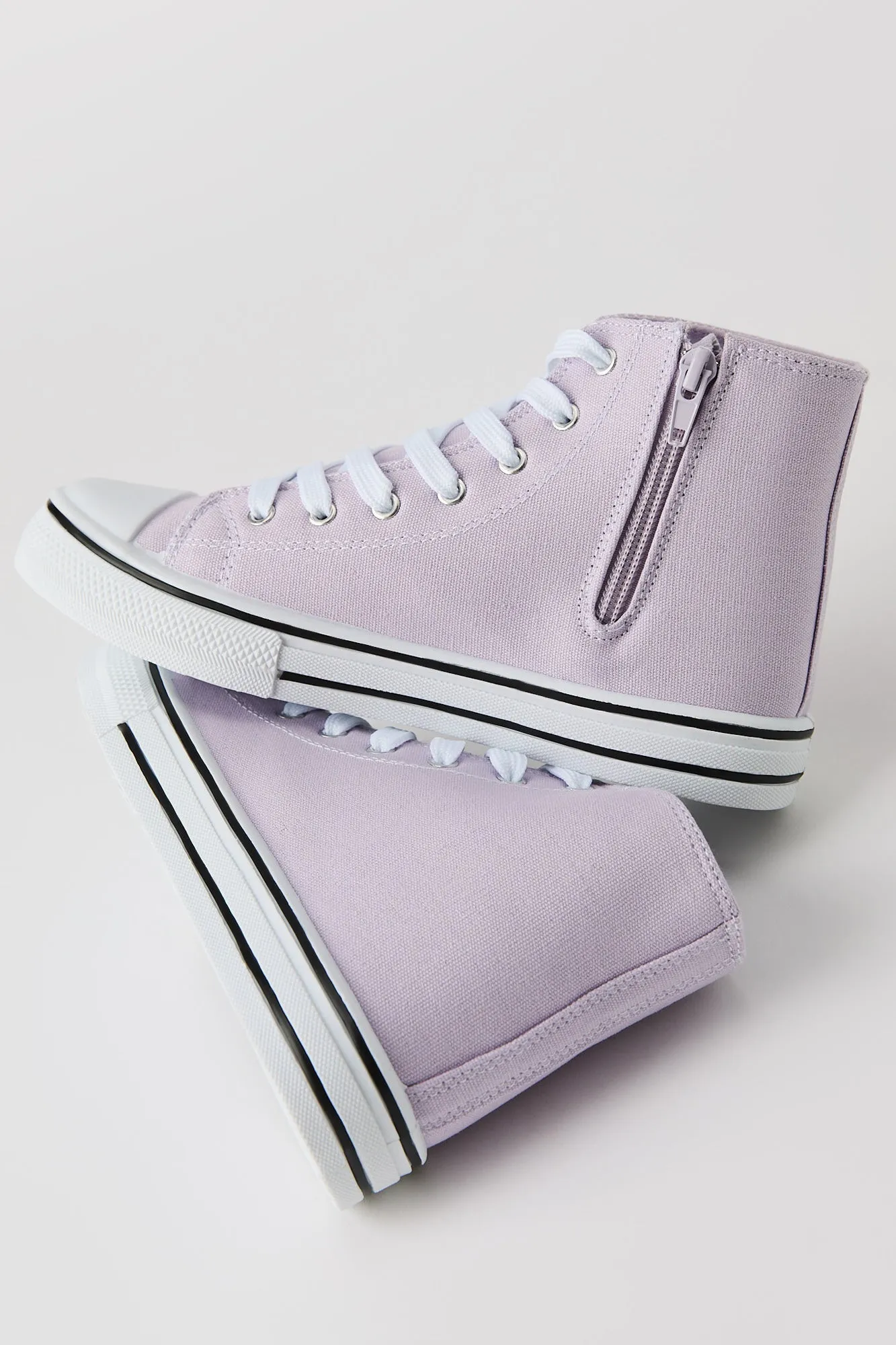 Girls Canvas High Top Lace Up Sneaker sold by Urban Planet