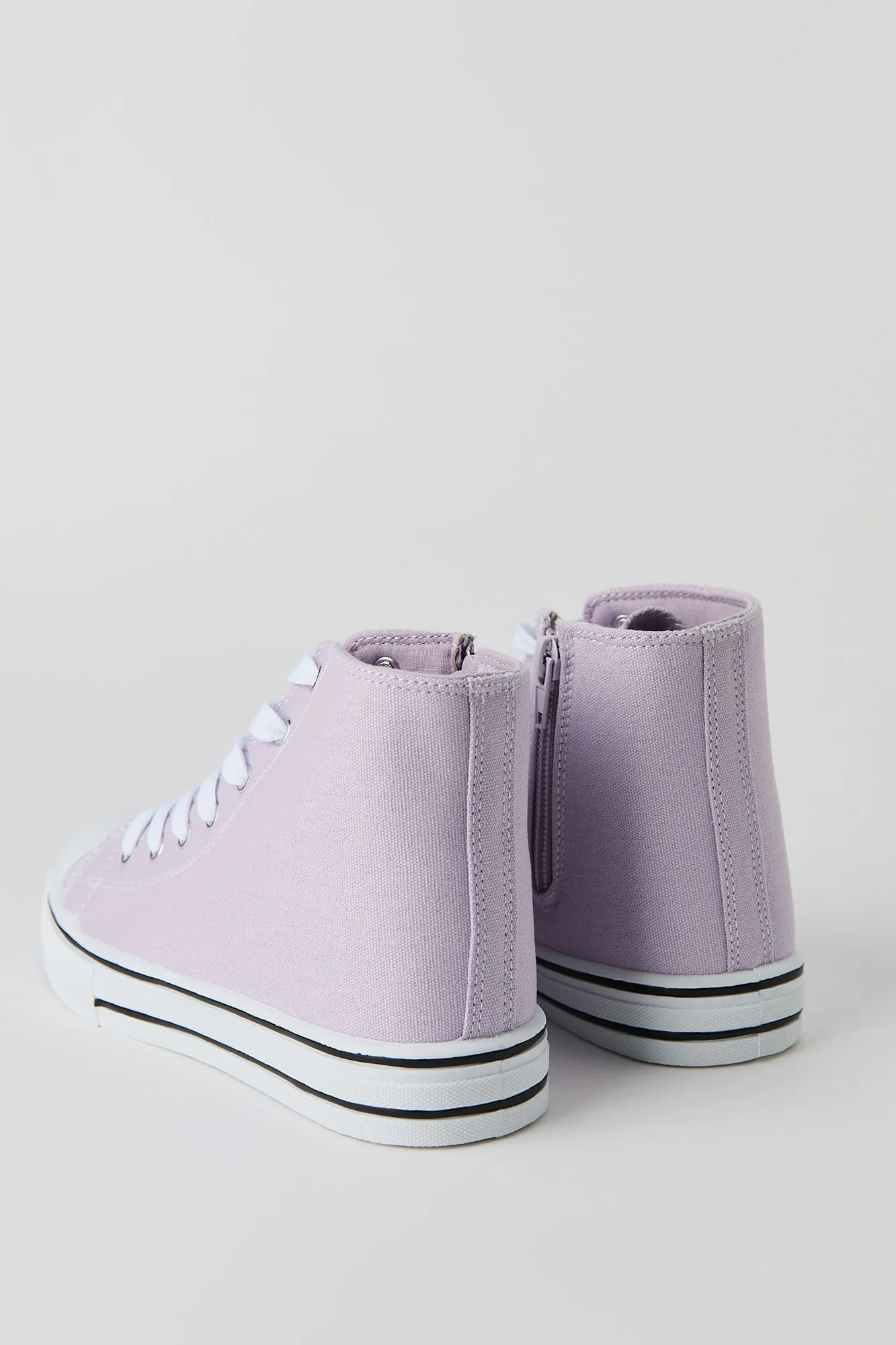 Girls Canvas High Top Lace Up Sneaker sold by Urban Planet product image thumbnail 5