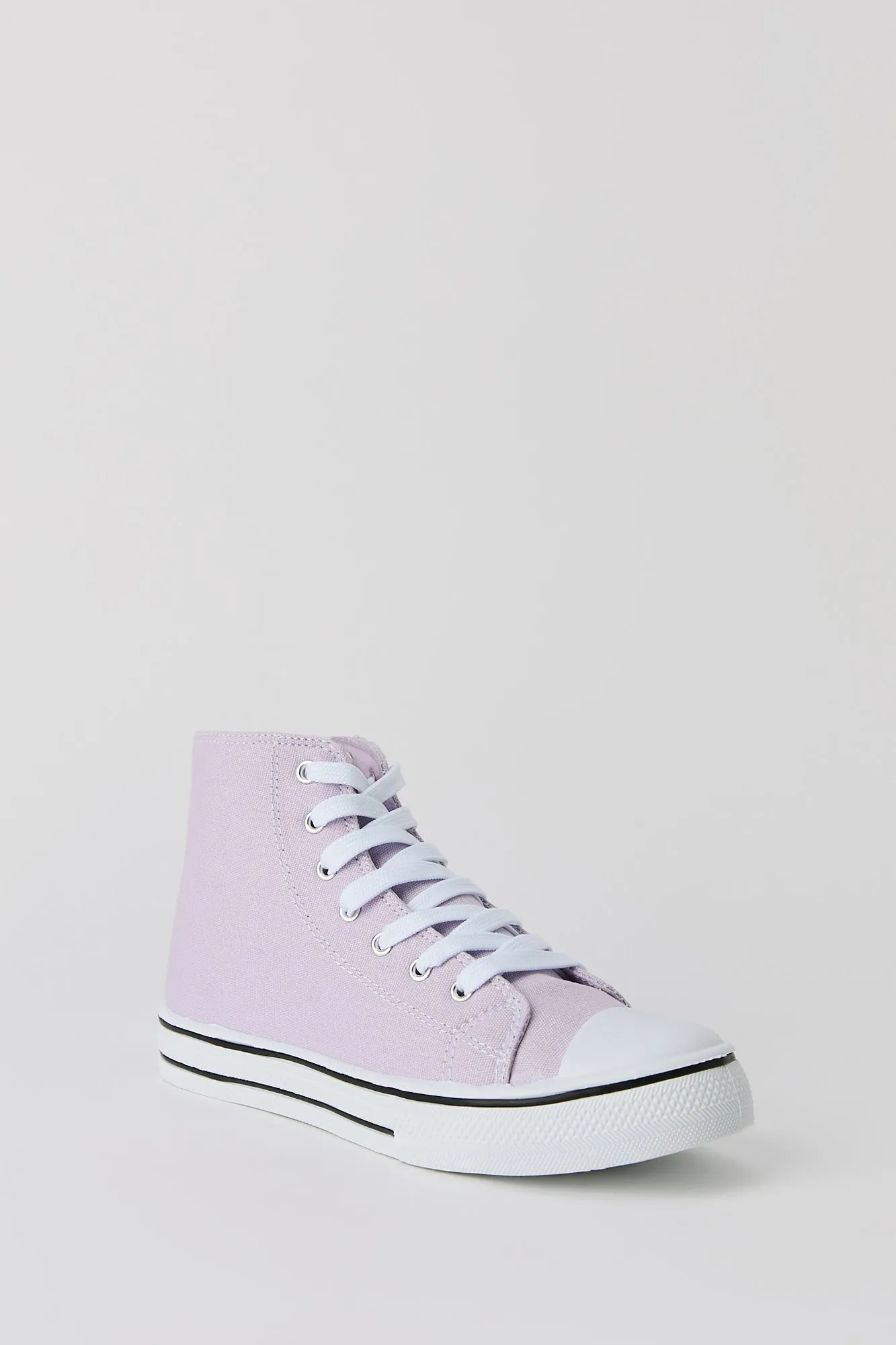 Girls Canvas High Top Lace Up Sneaker sold by Urban Planet product image thumbnail 3