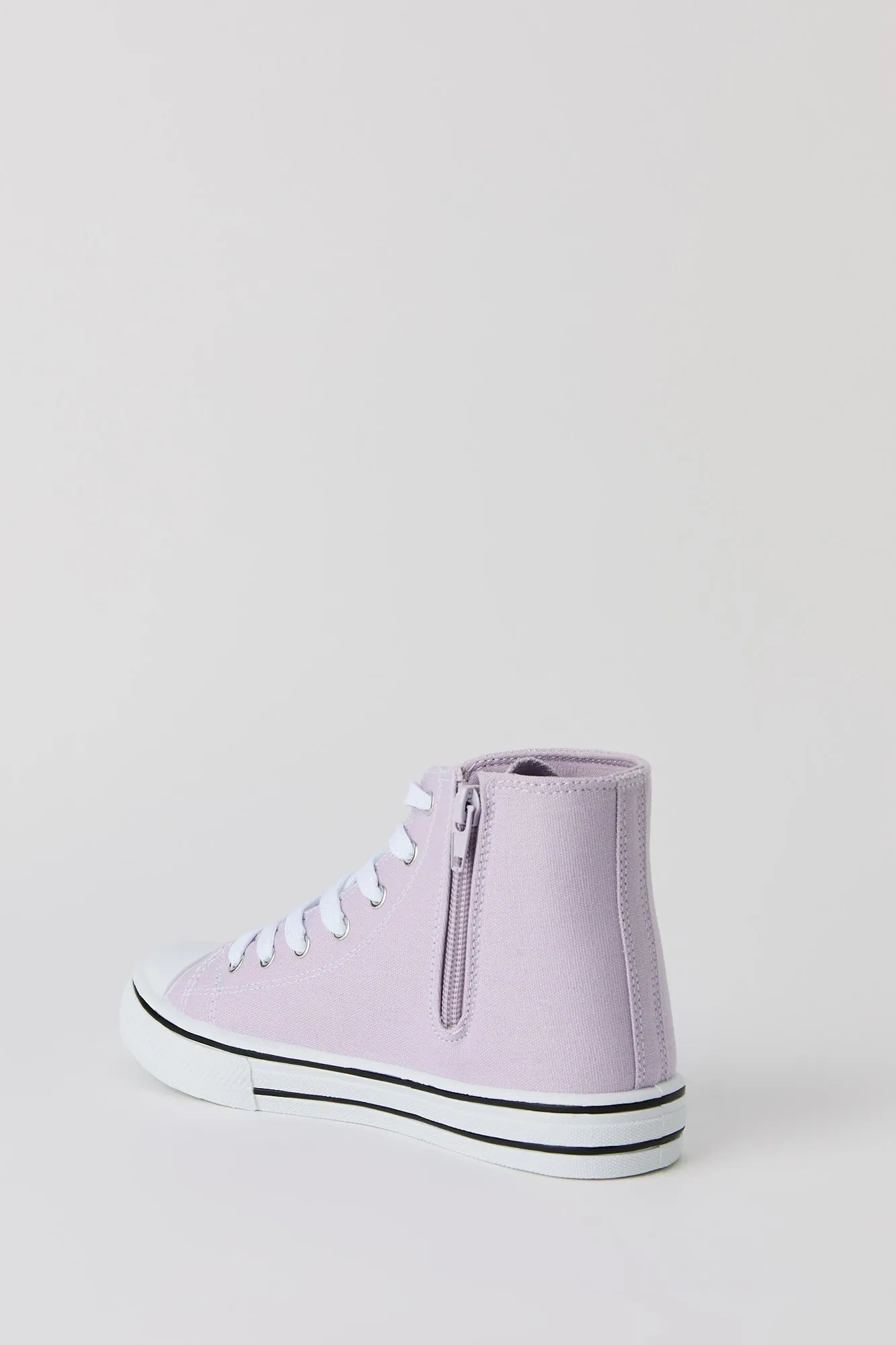 Girls Canvas High Top Lace Up Sneaker sold by Urban Planet product image thumbnail 4