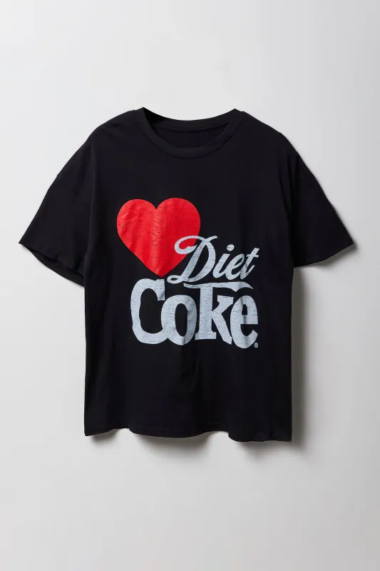 T-shirt de coupe garçon à imprimé Diet Coke sold by Urban Planet