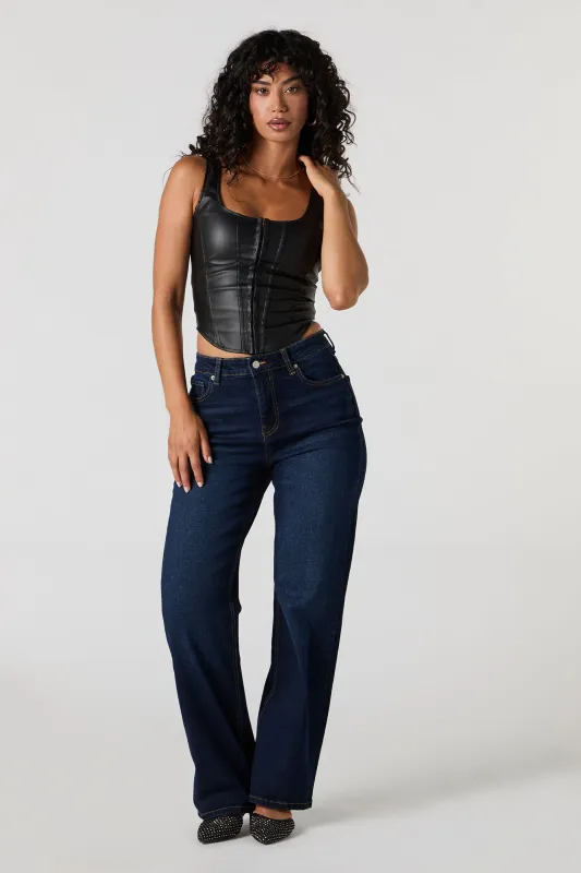 High Rise Wide Leg Jean sold by Urban Planet