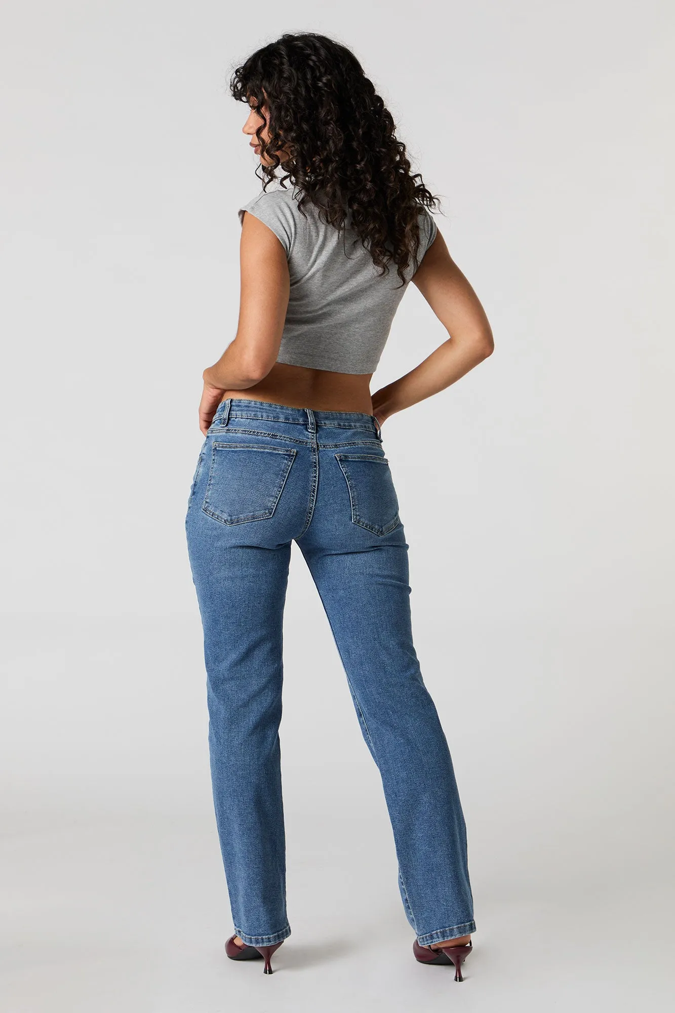 Low Rise Straight Jean sold by Urban Planet product image thumbnail 3