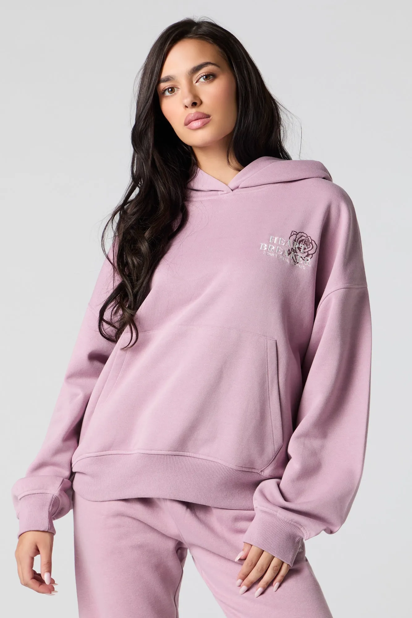 Haut à capuchon en molleton carré à broderie sold by Urban Planet product image thumbnail 2