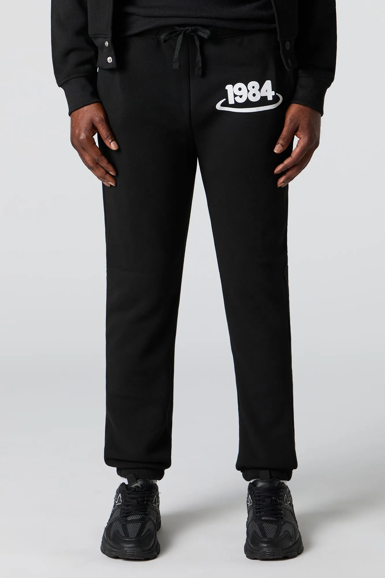 1984 Flock Print Fleece Jogger sold by Urban Planet product image thumbnail 2