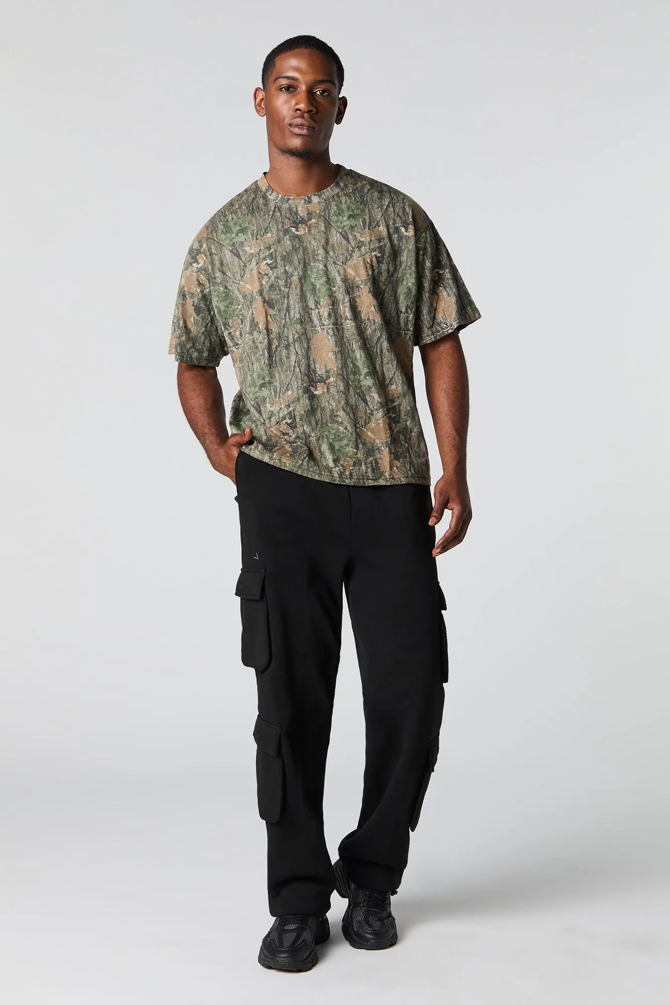 Fleece Multi Pocket Cargo Sweatpant sold by Urban Planet product image thumbnail 5