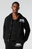 1984 Flock Print Fleece Buttoned Hoodie sold by Urban Planet