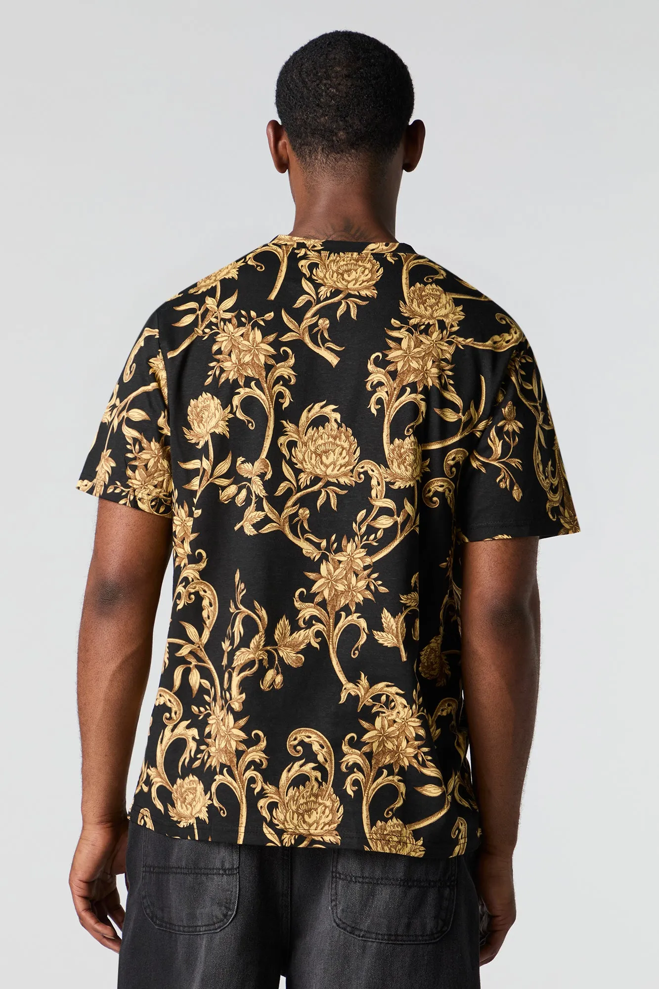 Floral Print T-Shirt sold by Urban Planet product image thumbnail 5