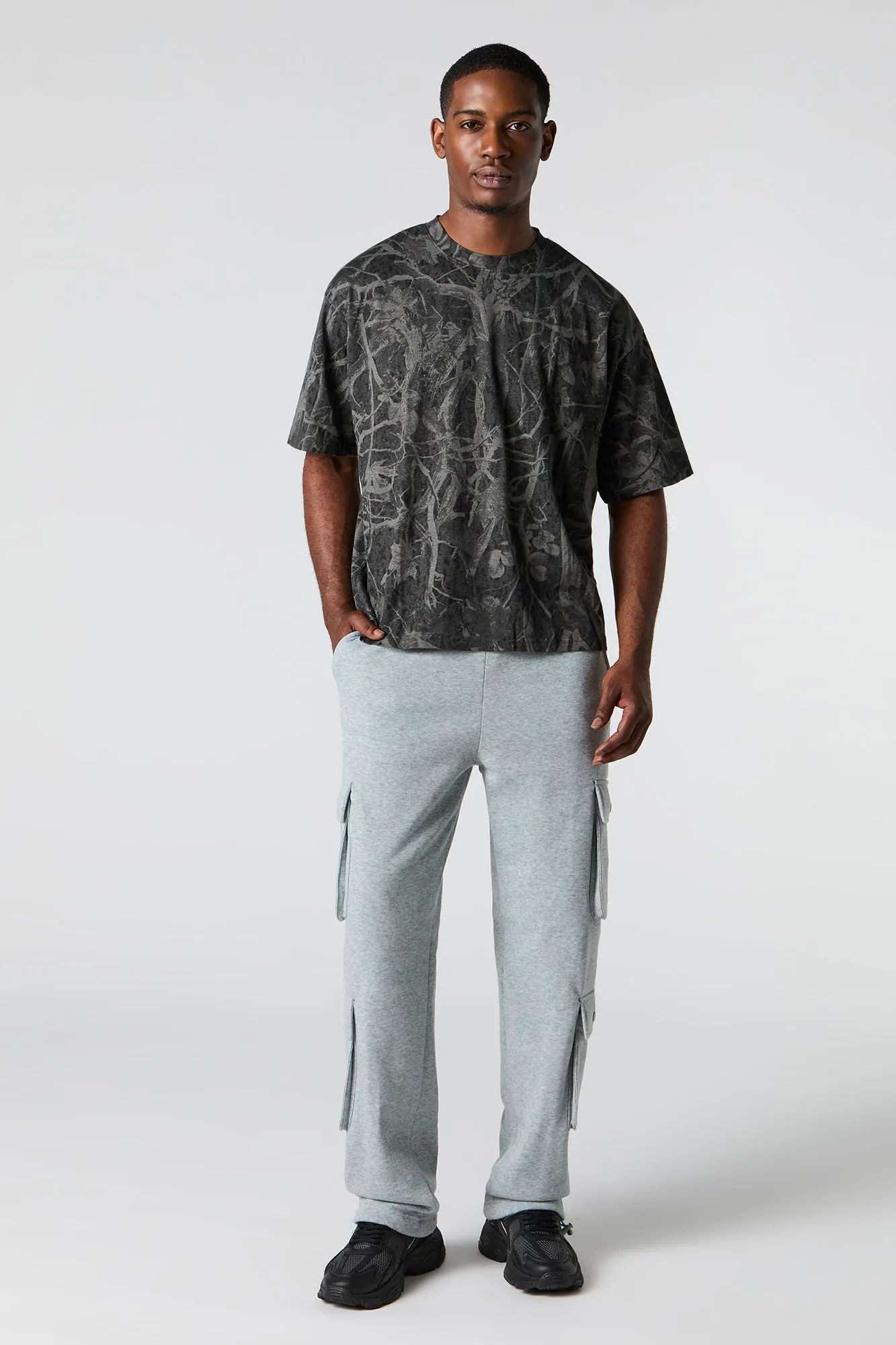 Camo Print Boxy T-Shirt sold by Urban Planet product image thumbnail 4