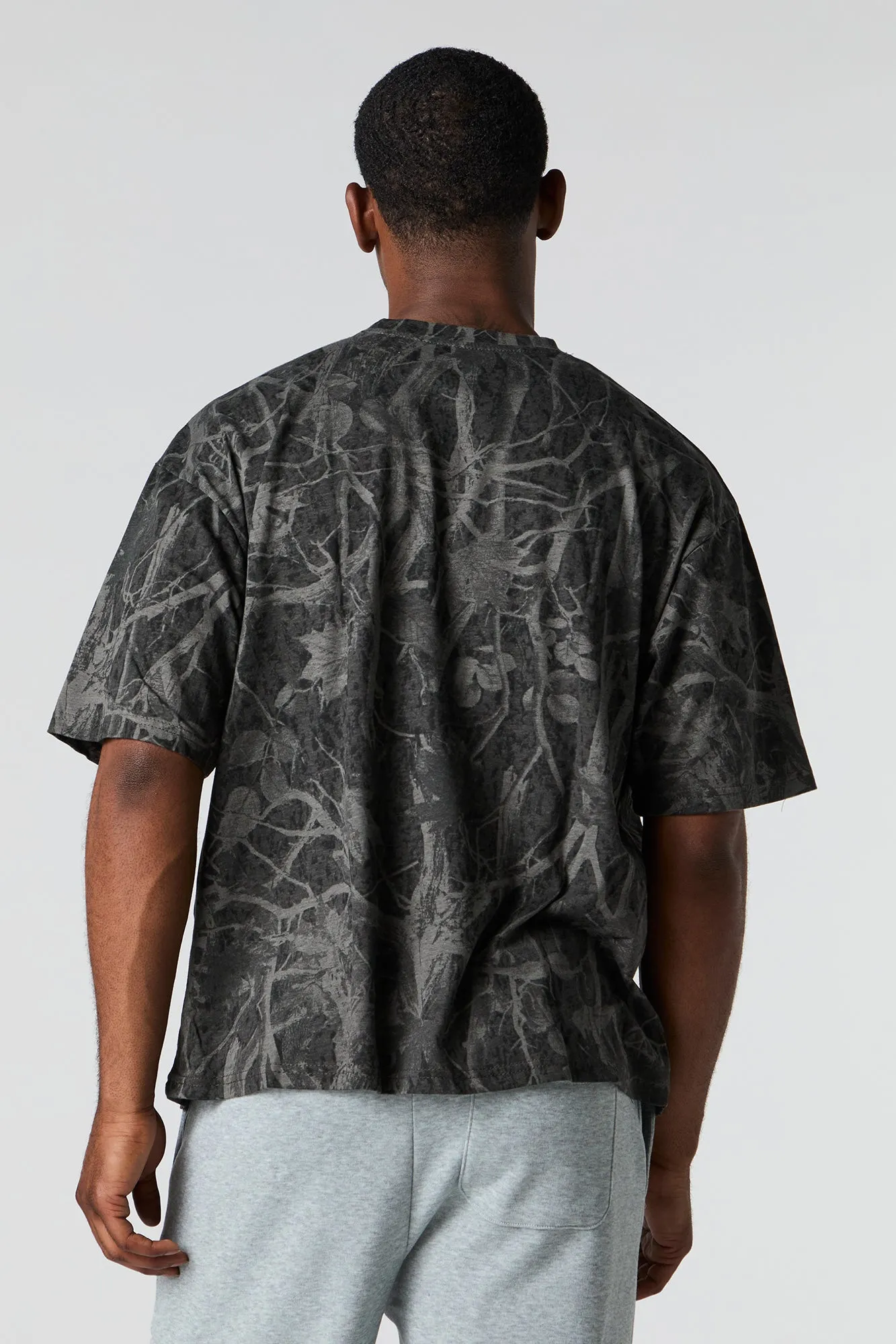 Camo Print Boxy T-Shirt sold by Urban Planet product image thumbnail 3