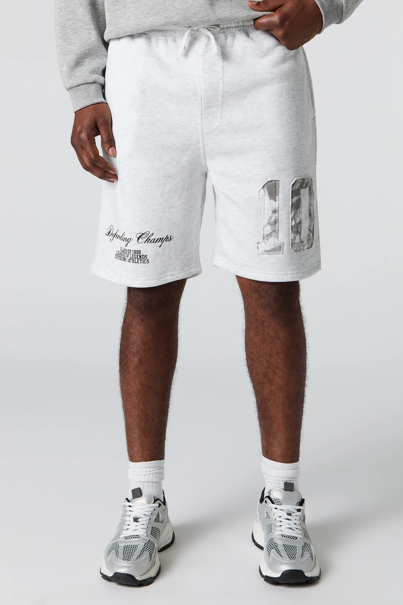 Camo Patch Fleece Short sold by Urban Planet