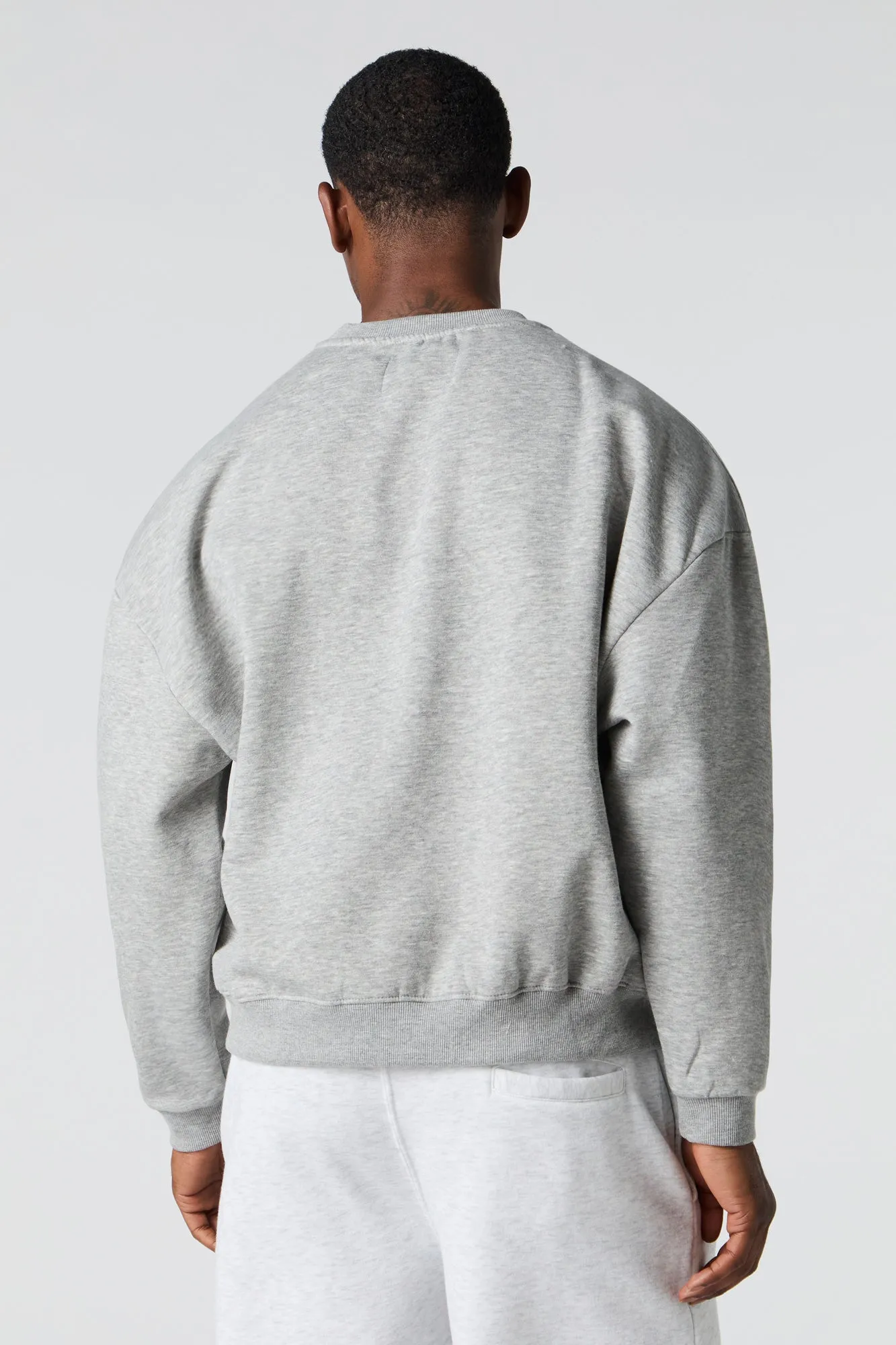 Camo Patch Boxy Fleece Sweatshirt sold by Urban Planet product image thumbnail 2