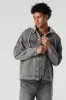 Fleece Hooded Denim Trucker Jacket sold by Urban Planet