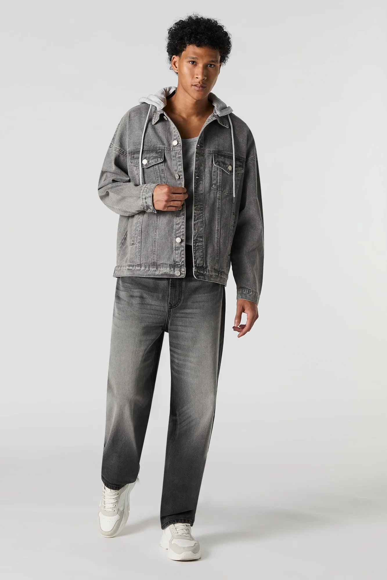 Baggy Washed Grey Jean sold by Urban Planet product image thumbnail 2