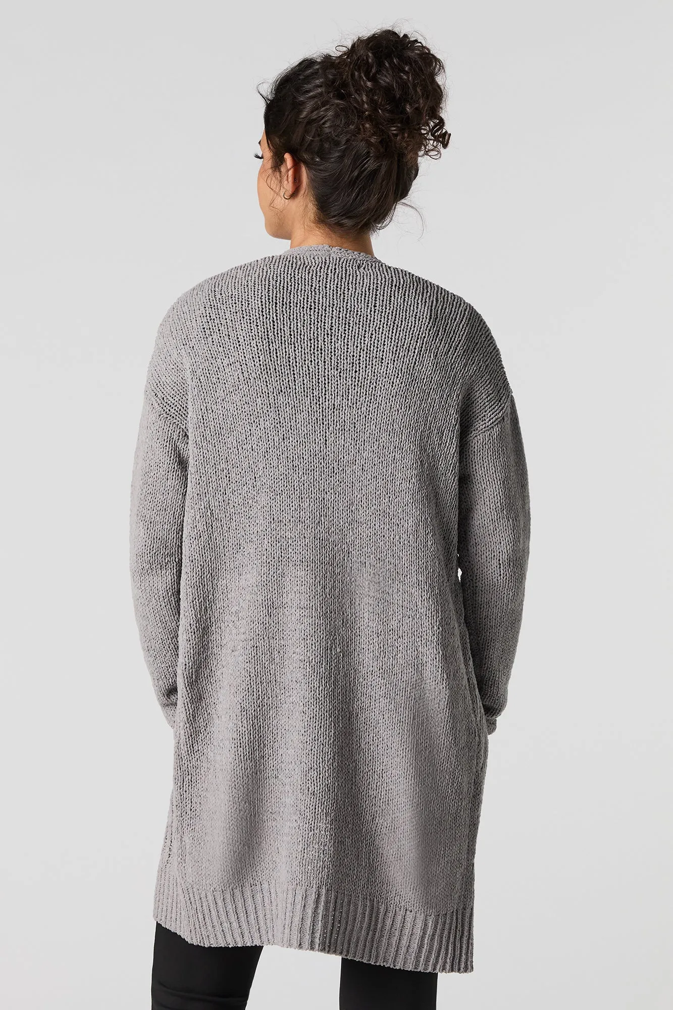 Cable Knit Longline Cardigan sold by Urban Planet product image thumbnail 2