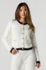 Cardigan en tricot boutonné à l'avant avec bordure contrastante sold by Urban Planet