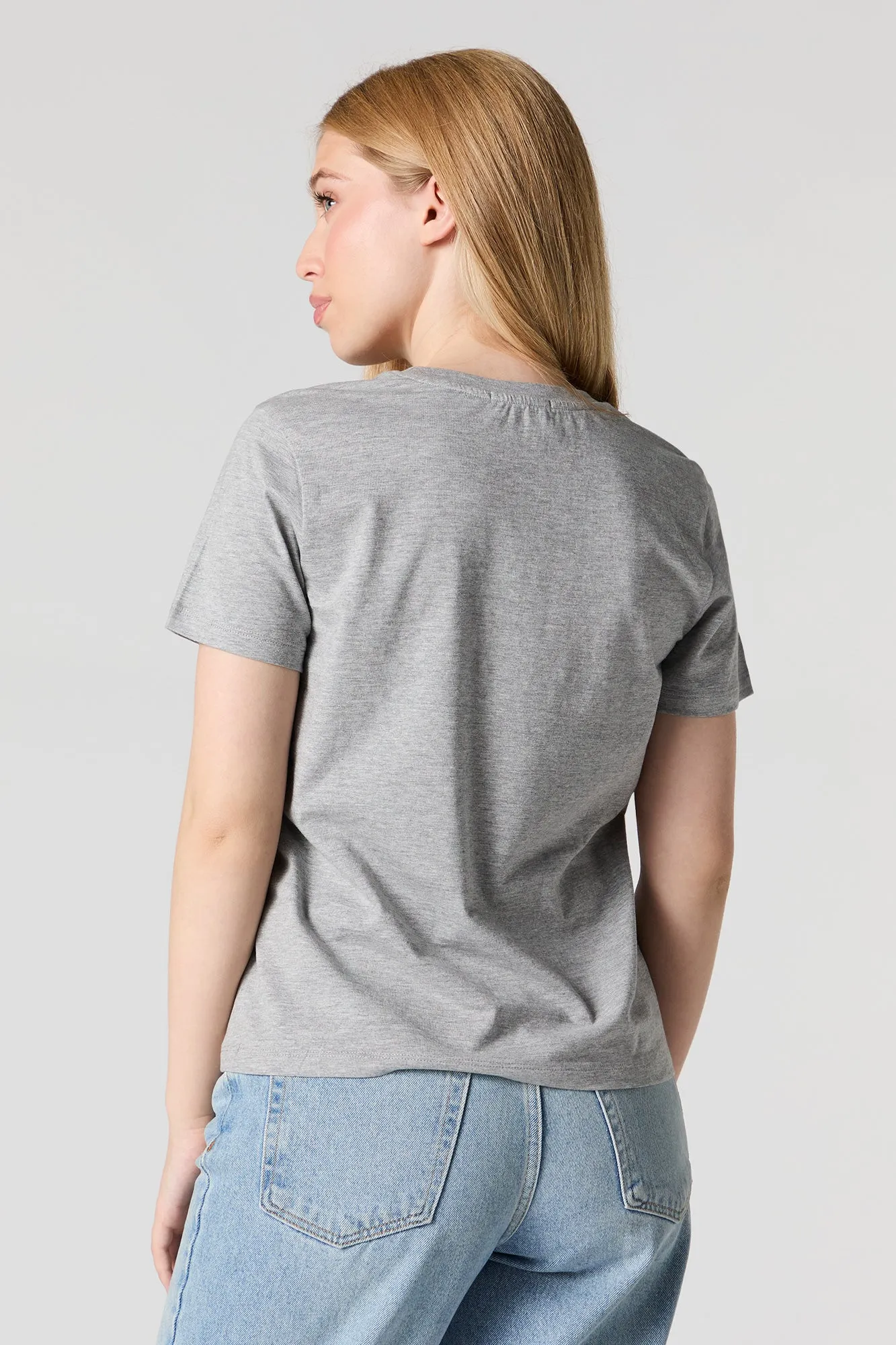 Boston Twill Embroidered Boyfriend T-Shirt sold by Urban Planet product image thumbnail 2