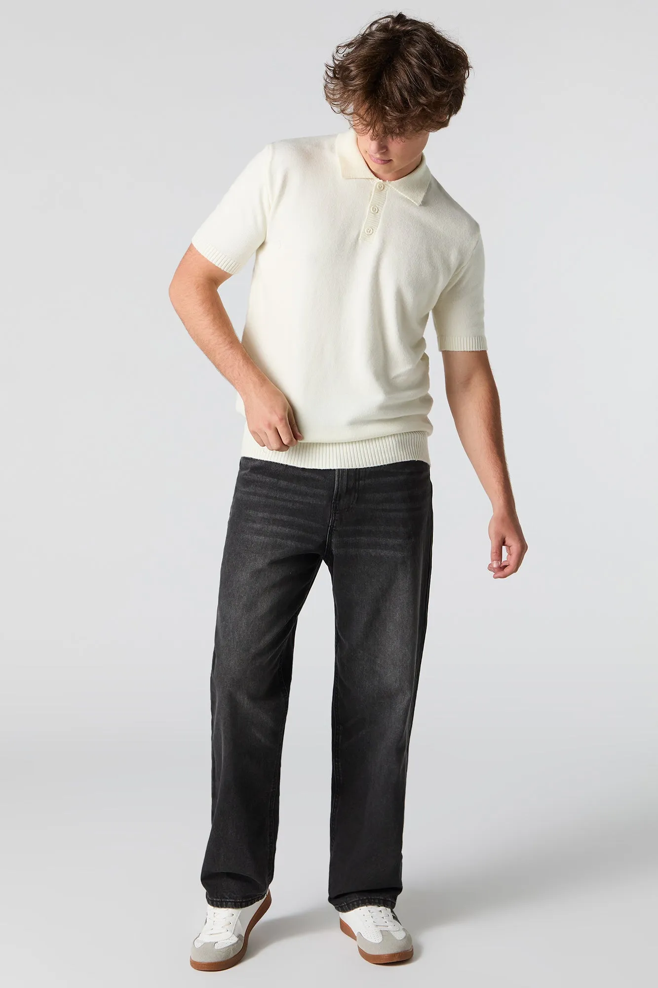Knit Polo Top sold by Urban Planet product image thumbnail 3