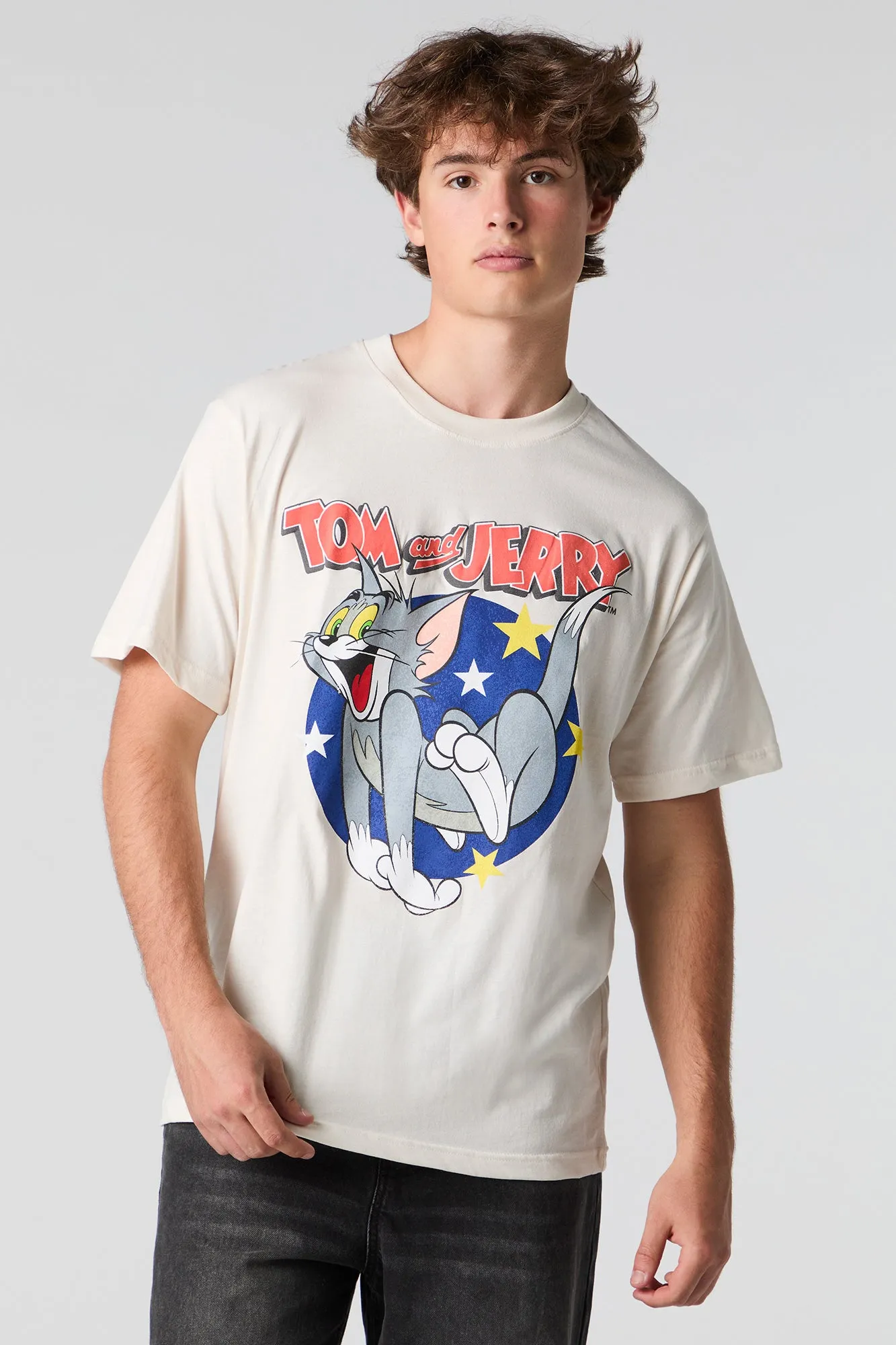 T-shirt à imprimé Tom and Jerry sold by Urban Planet
