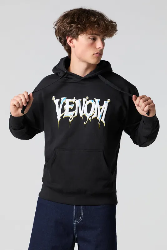 Haut à capuchon à imprimé en relief Spider-Man & Venom sold by Urban Planet