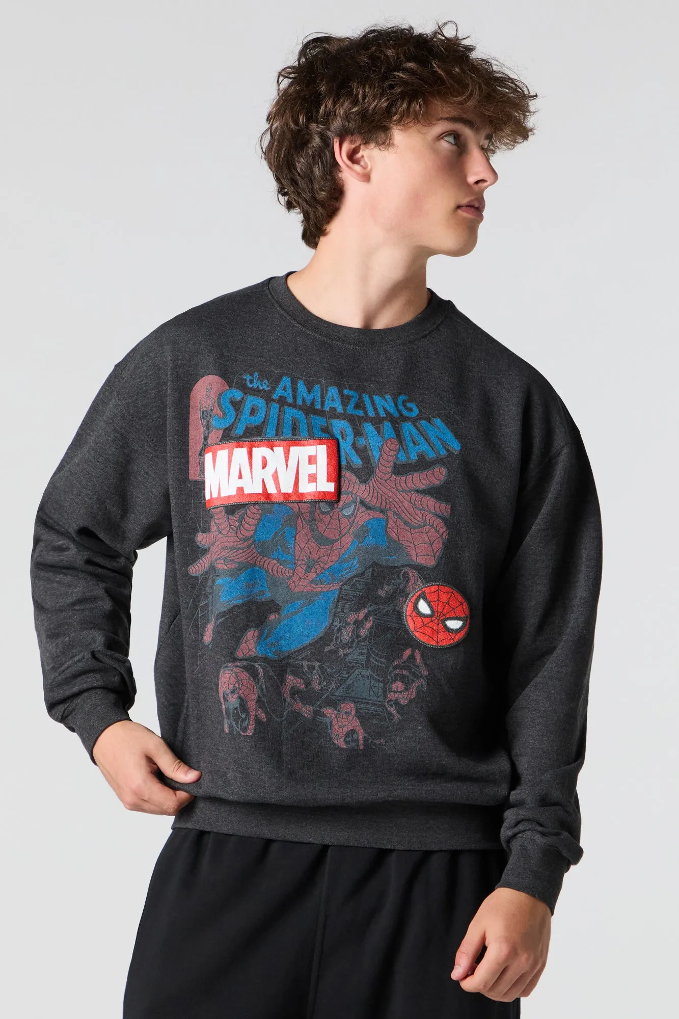 The Amazing Spider-Man Puff Print Sweatshirt sold by Urban Planet