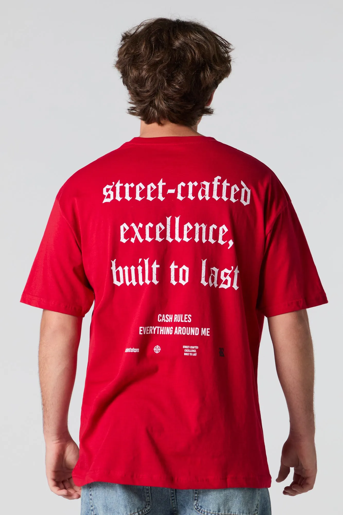 Self Made Embroidered Graphic T-Shirt sold by Urban Planet product image thumbnail 2