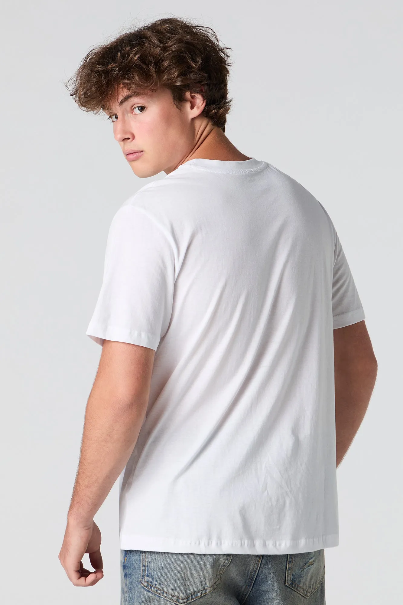 T-shirt à broderie en chenille Self Made sold by Urban Planet product image thumbnail 3