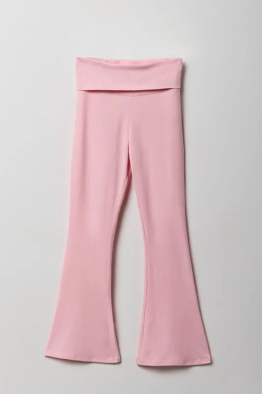 Girls Foldover Waist Flare Legging sold by Urban Planet
