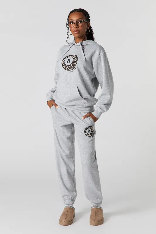 8 Ball Embroidered Classic Fleece Jogger sold by Urban Planet