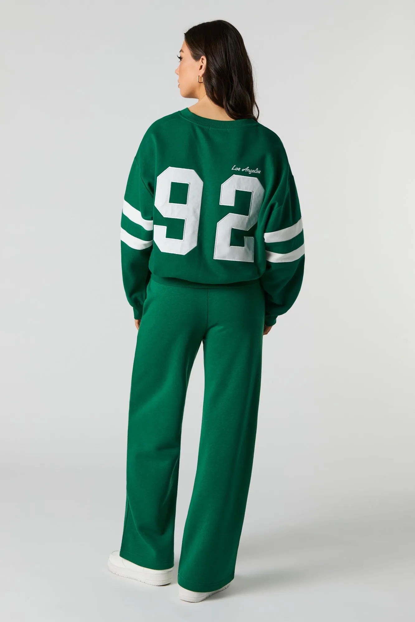 Pantalon d'entraînement en molleton avec motif brodé LA sold by Urban Planet product image thumbnail 3