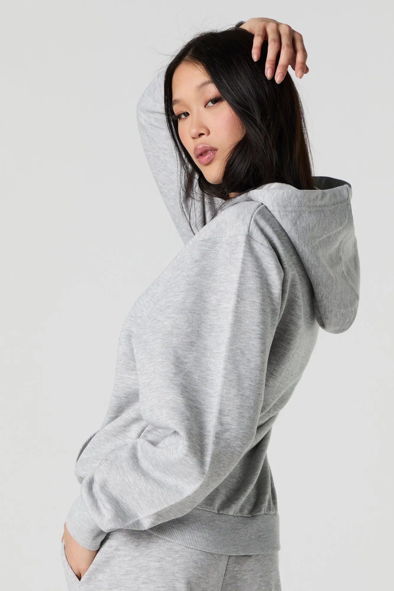 Fleece Oversized Hoodie sold by Urban Planet product image thumbnail 2