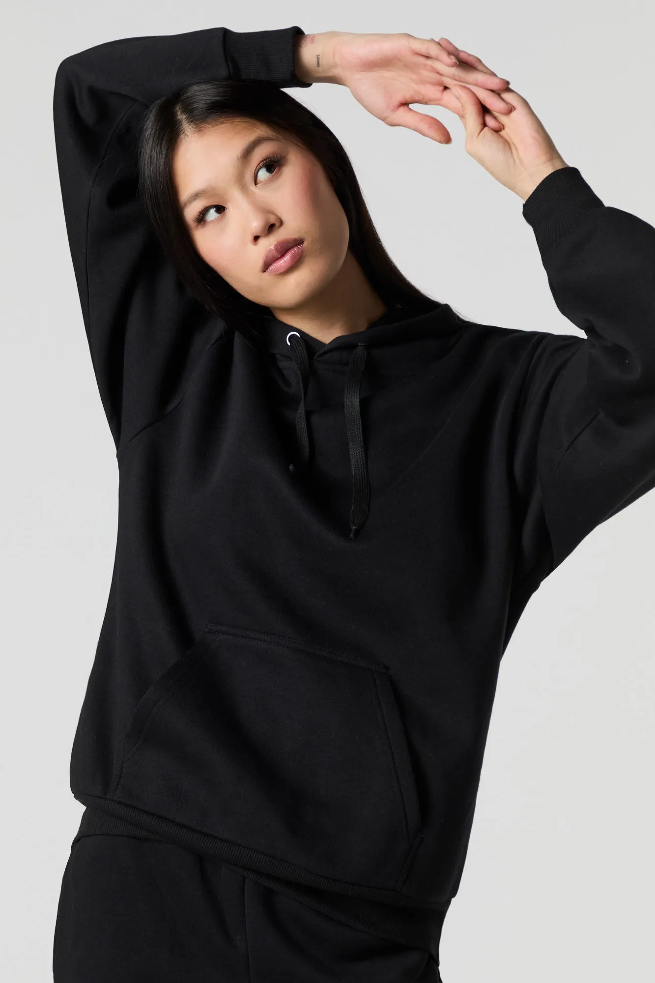 Fleece Oversized Hoodie sold by Urban Planet product image thumbnail 4