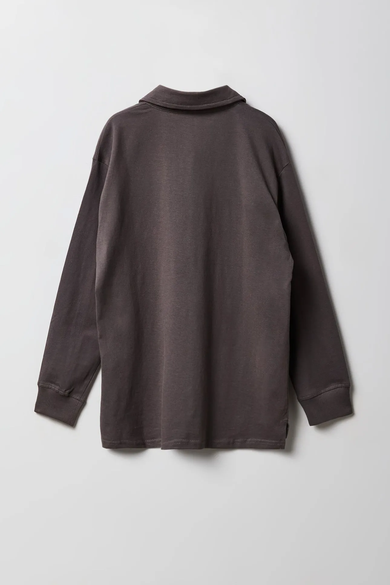 Long Sleeve Polo Top sold by Urban Planet product image thumbnail 2