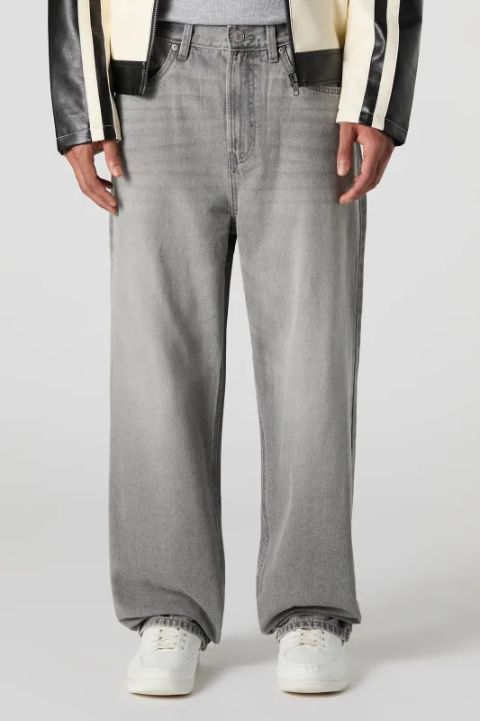 Loose Leg Med Grey Jean sold by Urban Planet