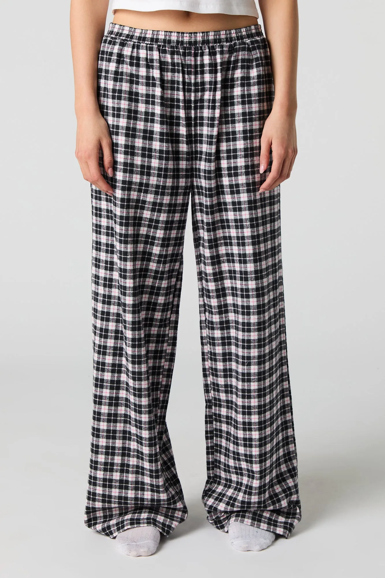 Printed Flannel Wide Leg Pajama Pant sold by Urban Planet product image thumbnail 5