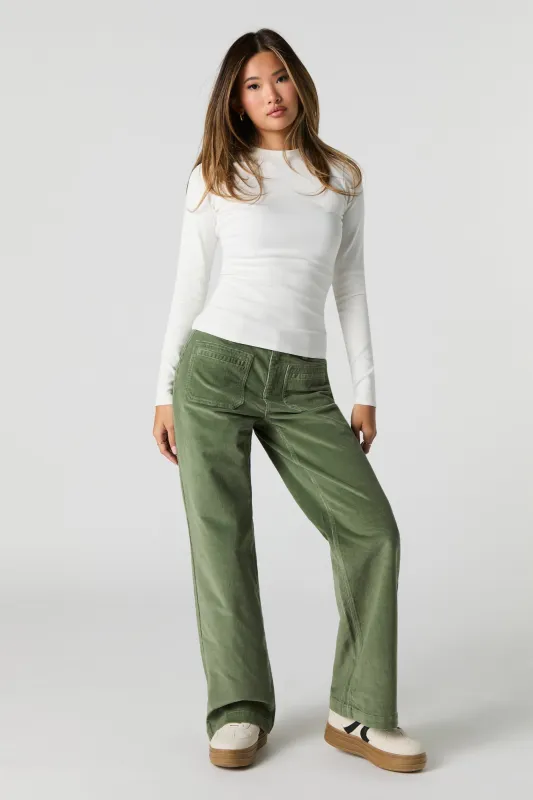 Corduroy Straight Leg Pant sold by Urban Planet