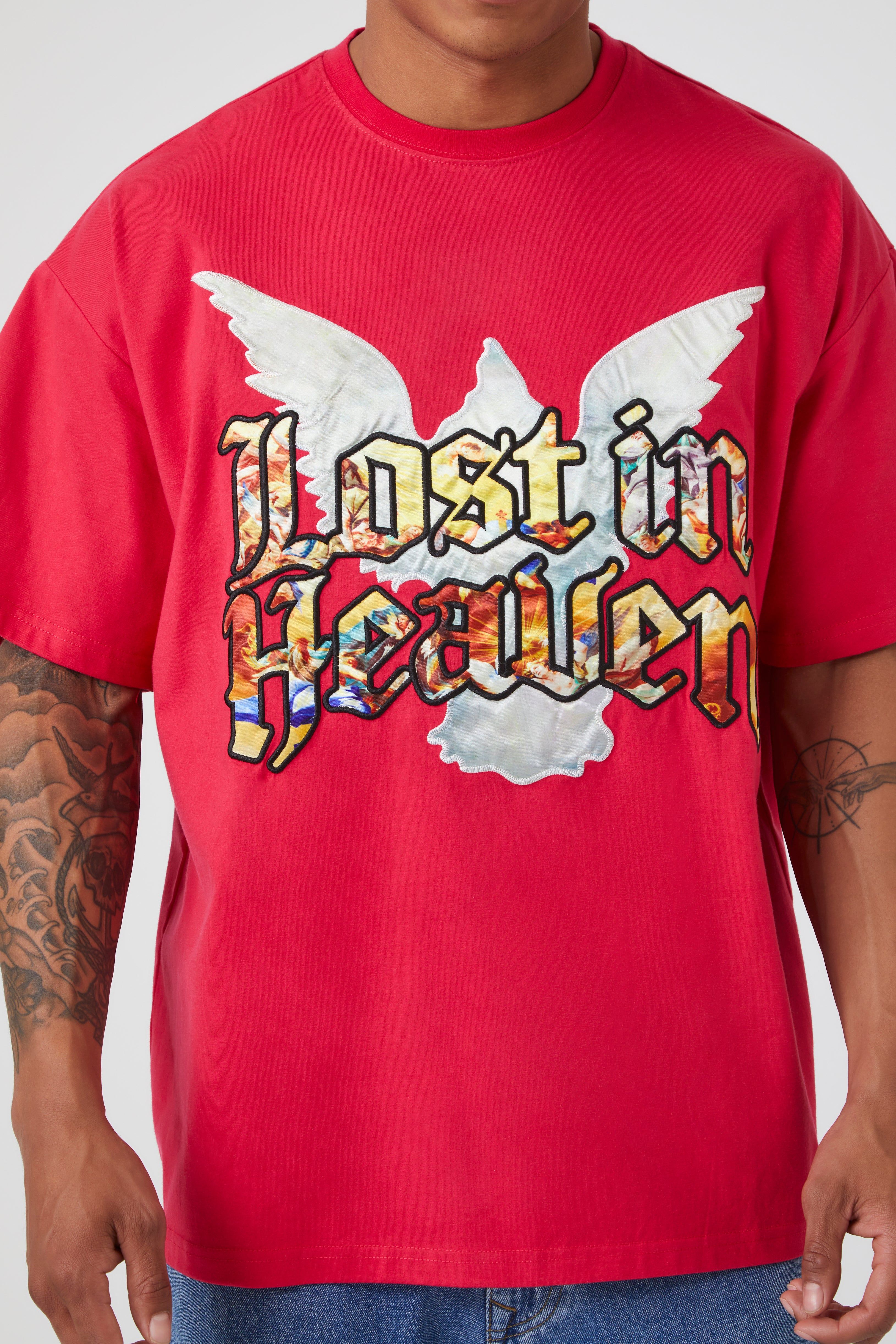 Lost In Heaven Graphic T-Shirt sold by Urban Planet product image thumbnail 6