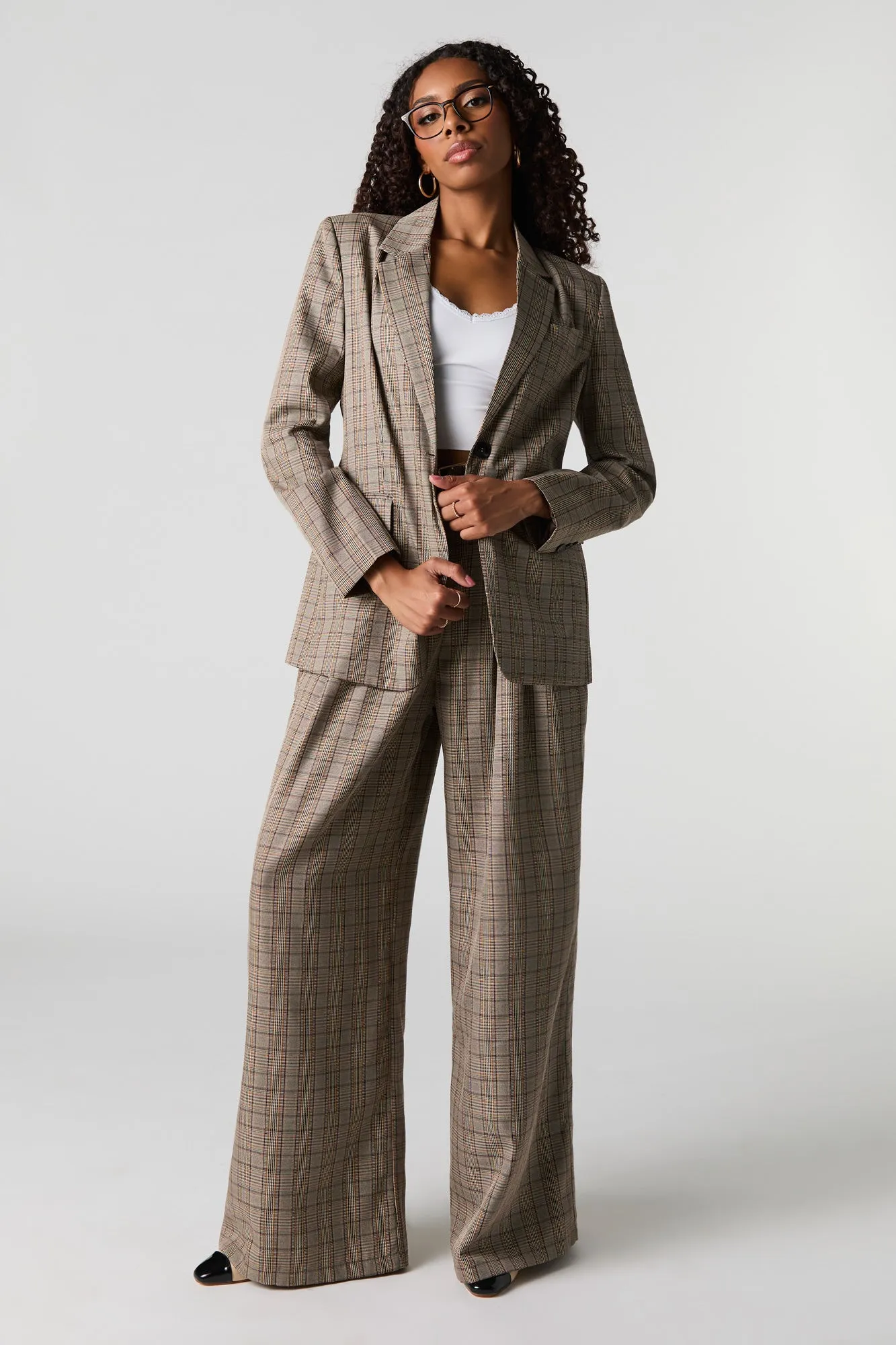 Plaid Blazer sold by Urban Planet product image thumbnail 3