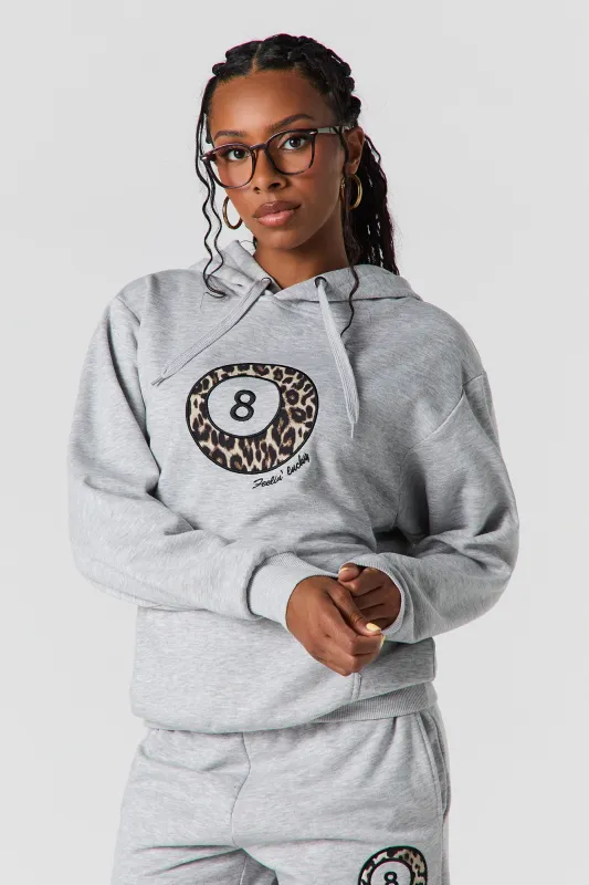 8 Ball Embroidered Fleece Oversized Hoodie sold by Urban Planet