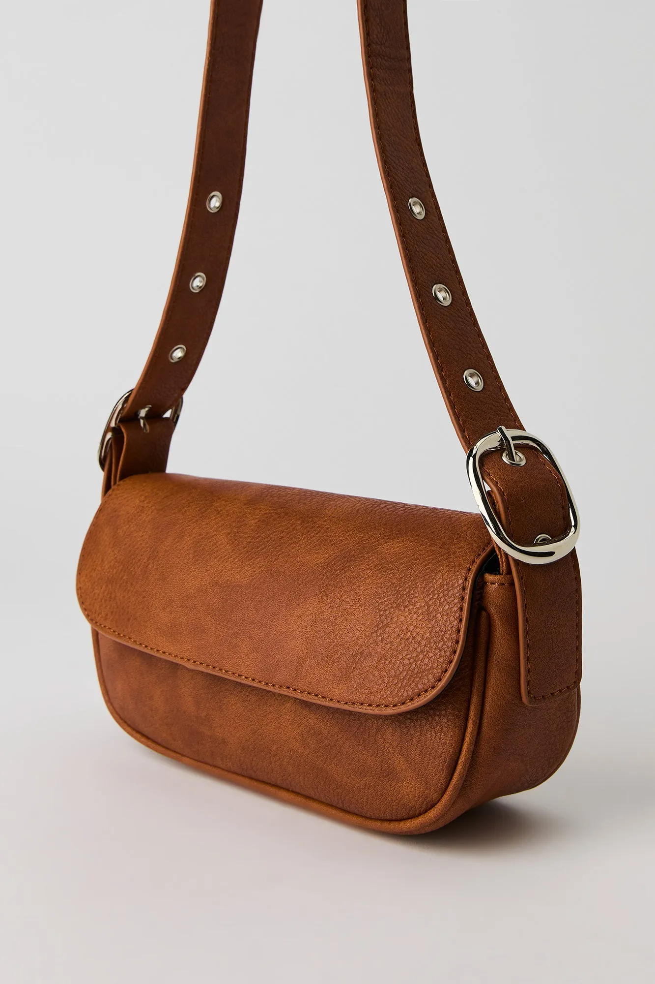 Faux Leather Shoulder Bag sold by Urban Planet product image thumbnail 4