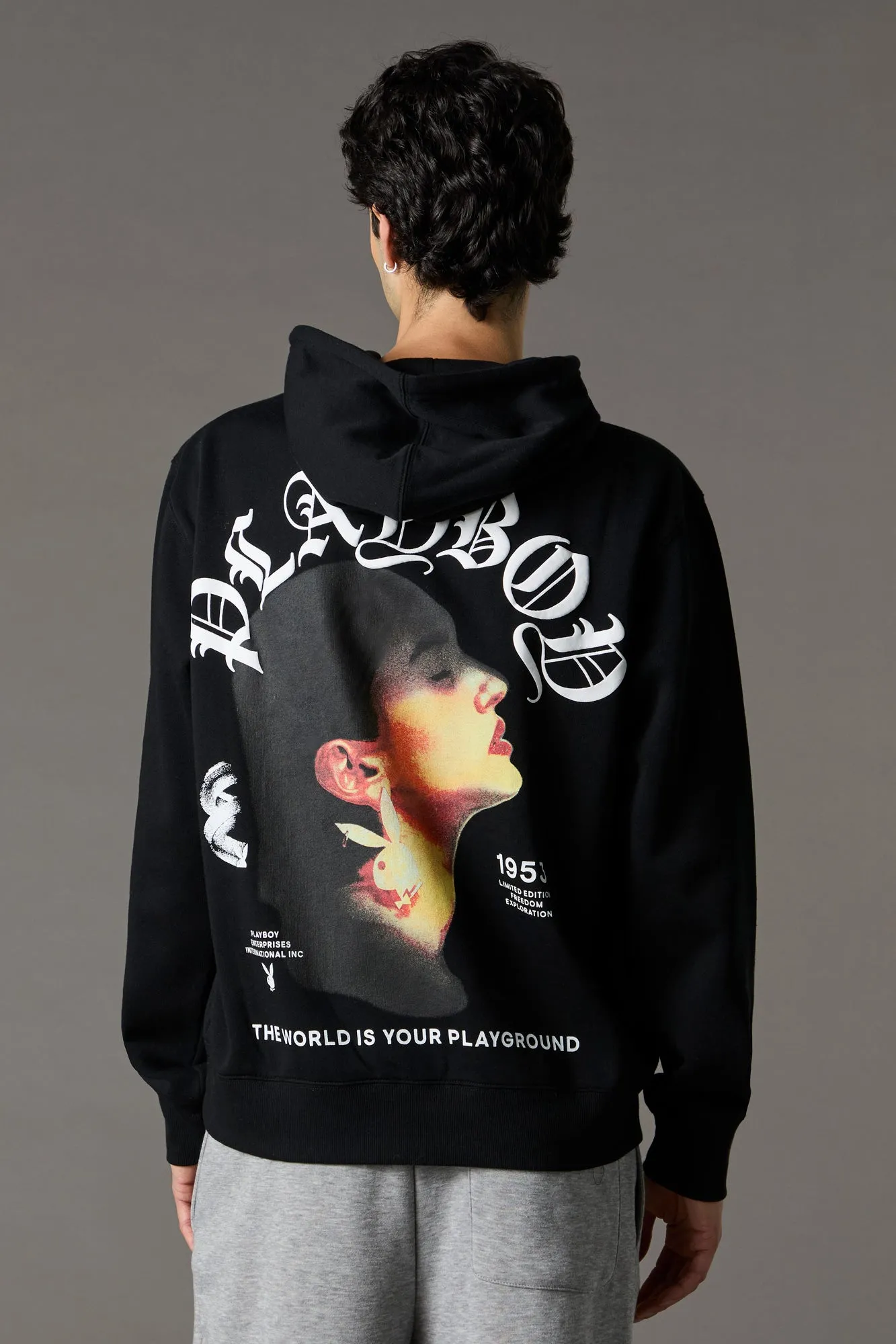 Playboy Puff Print Fleece Hoodie sold by Urban Planet product image thumbnail 5