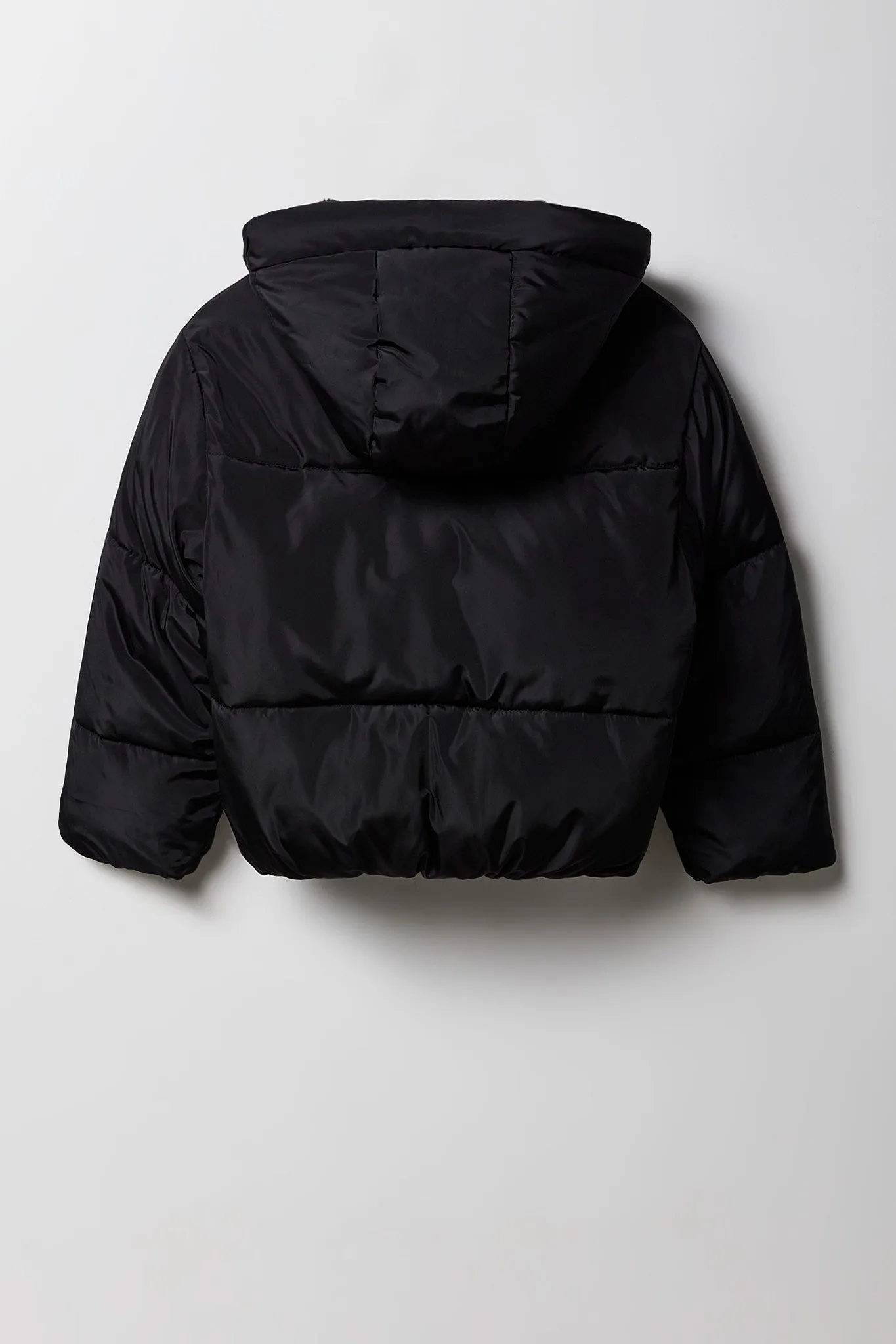 Girls Faux Fur Lined Puffer Jacket sold by Urban Planet product image thumbnail 4