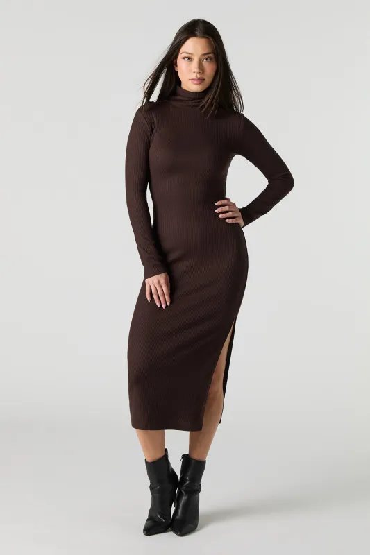 Ribbed Turtleneck Midi Sweater Dress sold by Urban Planet