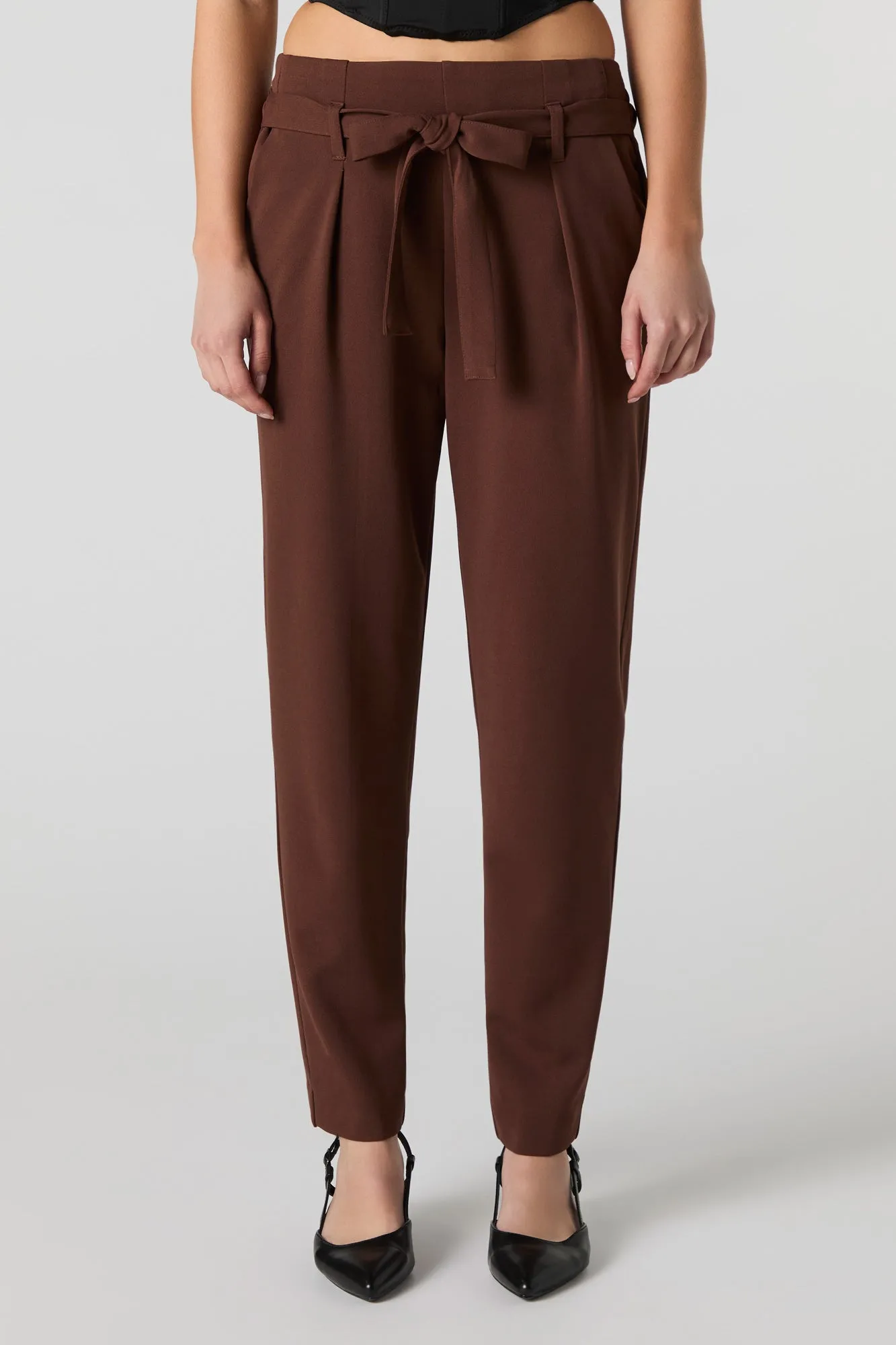 Pantalon habillé en crêpe à ceinture intégrée sold by Urban Planet product image thumbnail 5