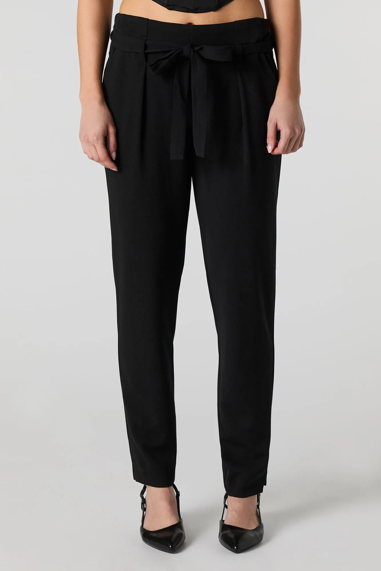 Pantalon habillé en crêpe à ceinture intégrée sold by Urban Planet product image thumbnail 3