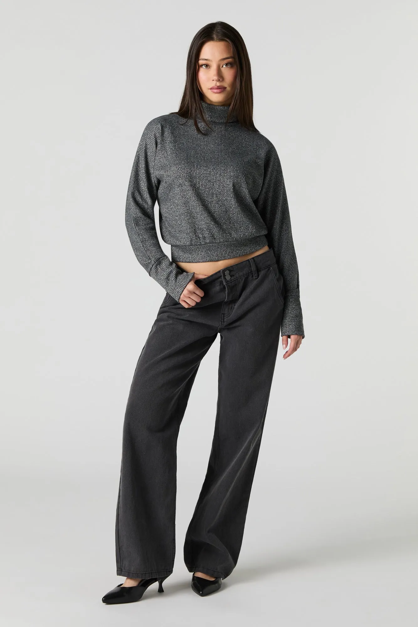 Ribbed Turtleneck Sweater sold by Urban Planet product image thumbnail 3