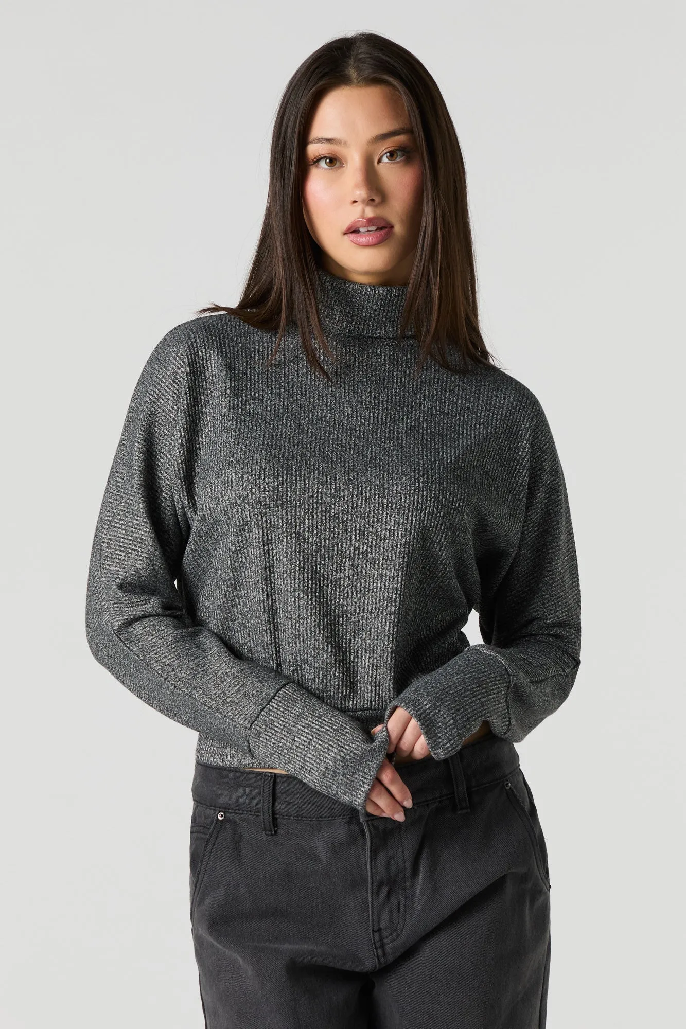 Ribbed Turtleneck Sweater sold by Urban Planet