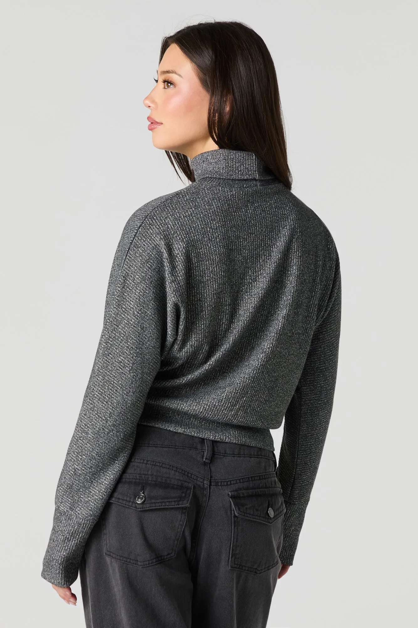 Ribbed Turtleneck Sweater sold by Urban Planet product image thumbnail 2