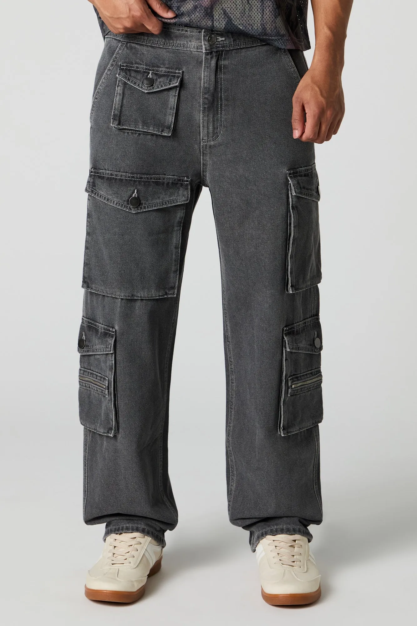 Zipper Pocket Baggy Cargo Jean sold by Urban Planet product image thumbnail 4